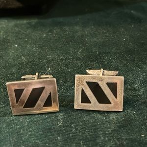 Vintage Silver Mexican cuff links